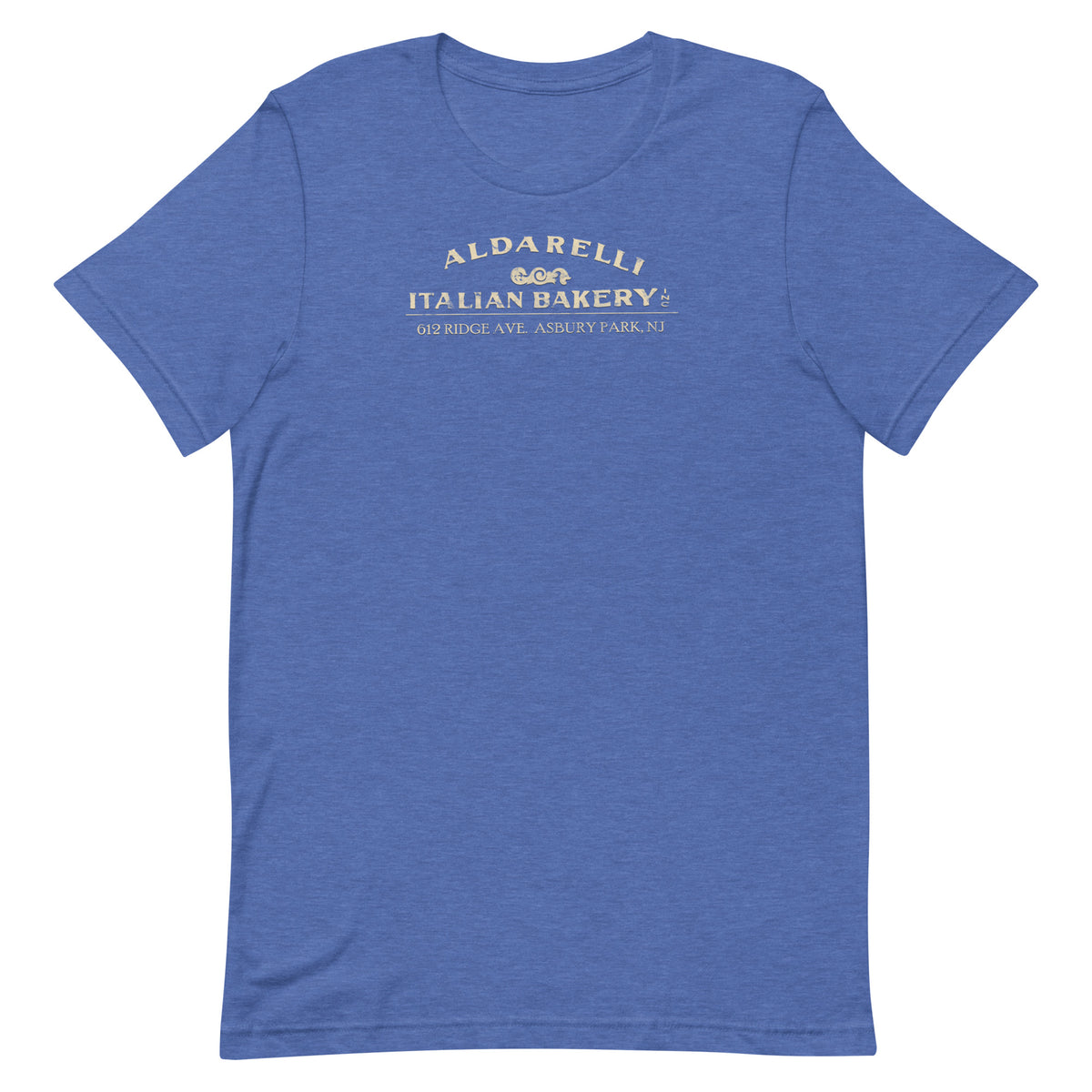 Aldarelli Italian Bakery - ASBURY PARK - Unisex t-shirt Heather True Royal