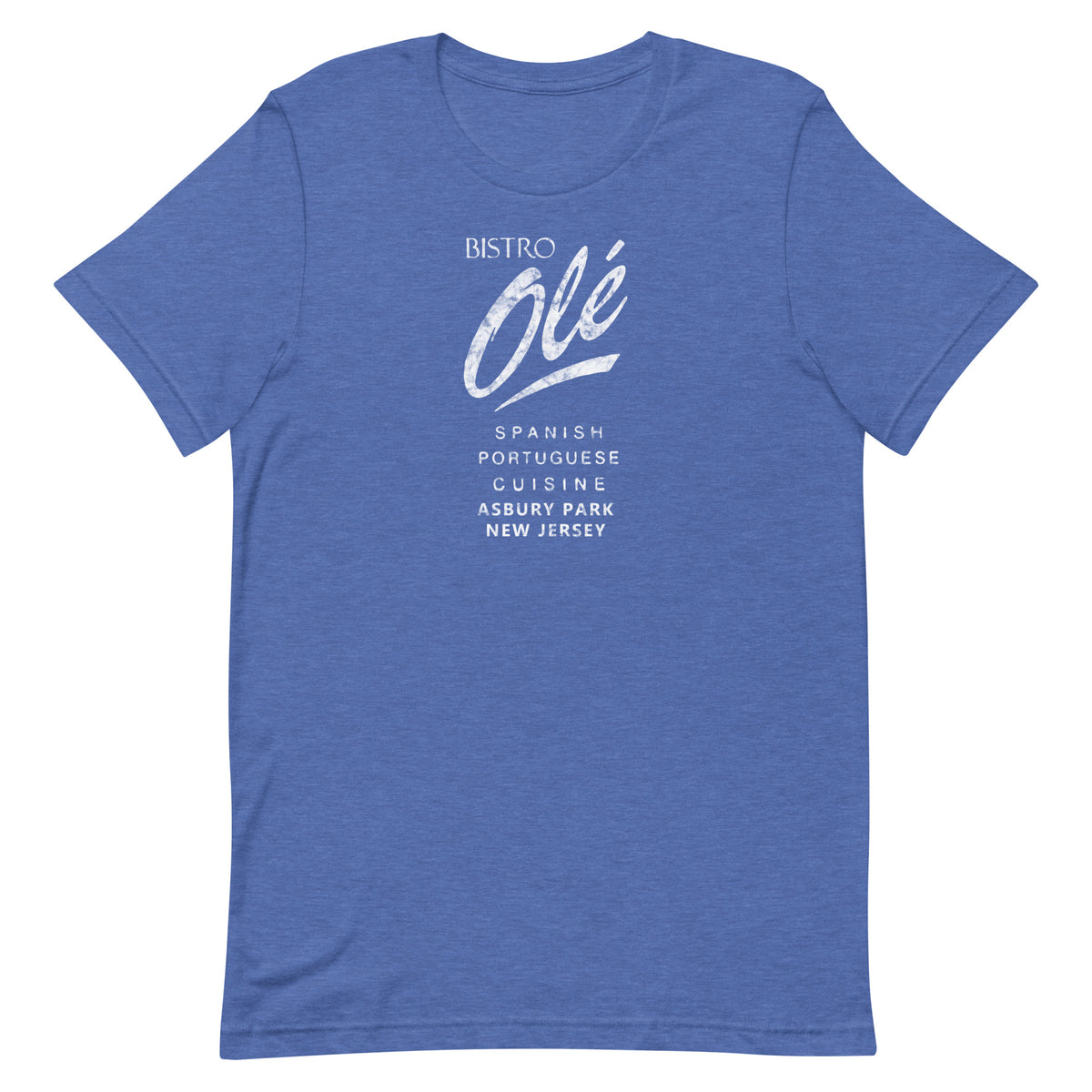 Bistro Ole - ASBURY PARK - Unisex t-shirt Heather True Royal