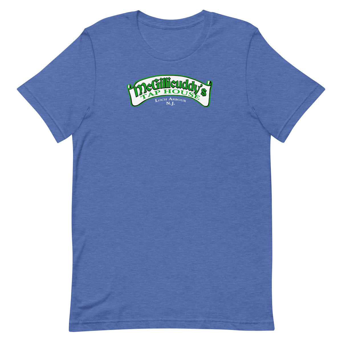 McGillicuddy's Tap House - LOCH ARBOUR - Unisex t-shirt Heather True Royal