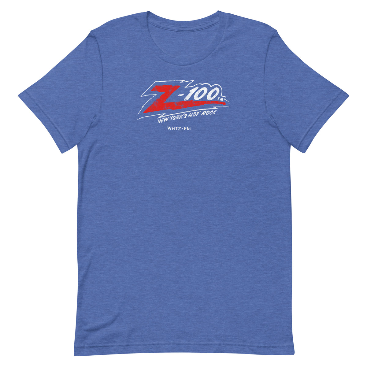 Z-100 FM New York's Hot Rock - NEW JERSEY / NEW YORK / CONNECTICUT - Unisex t-shirt Heather True Royal