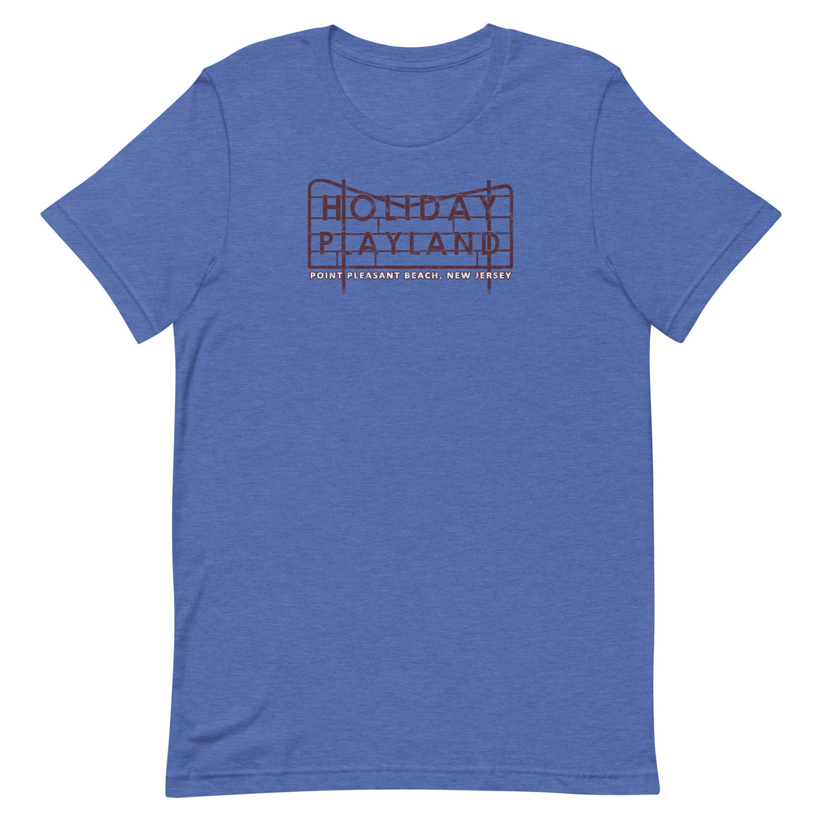 Holiday Playland - POINT PLEASANT BEACH - Unisex t-shirt Heather True Royal