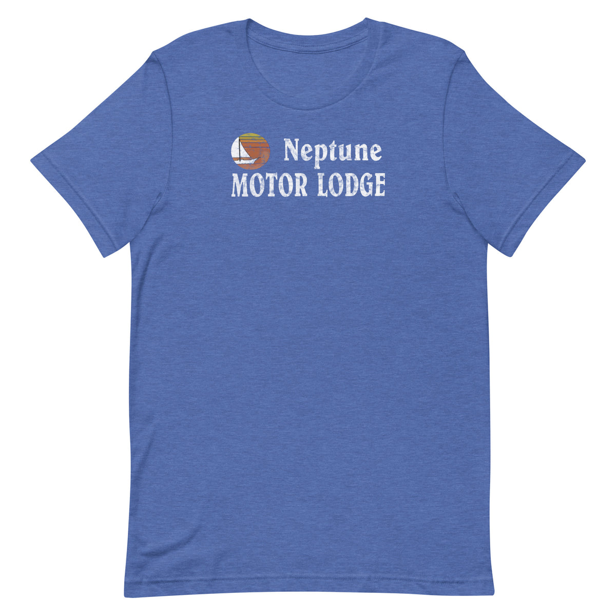 Neptune Motor Lodge - NEPTUNE - Unisex t-shirt Heather True Royal
