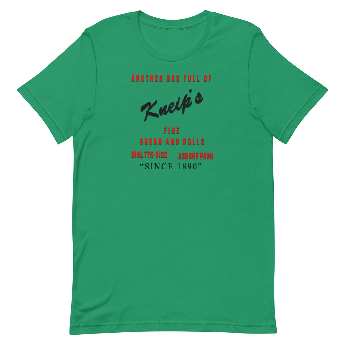 Kneip's Rolls - ASBURY PARK - Unisex t-shirt Kelly