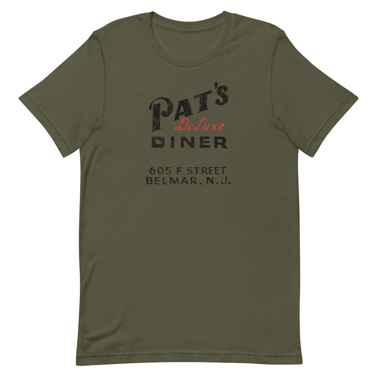 Pat's Diner - BELMAR - Unisex t-shirt Military Green