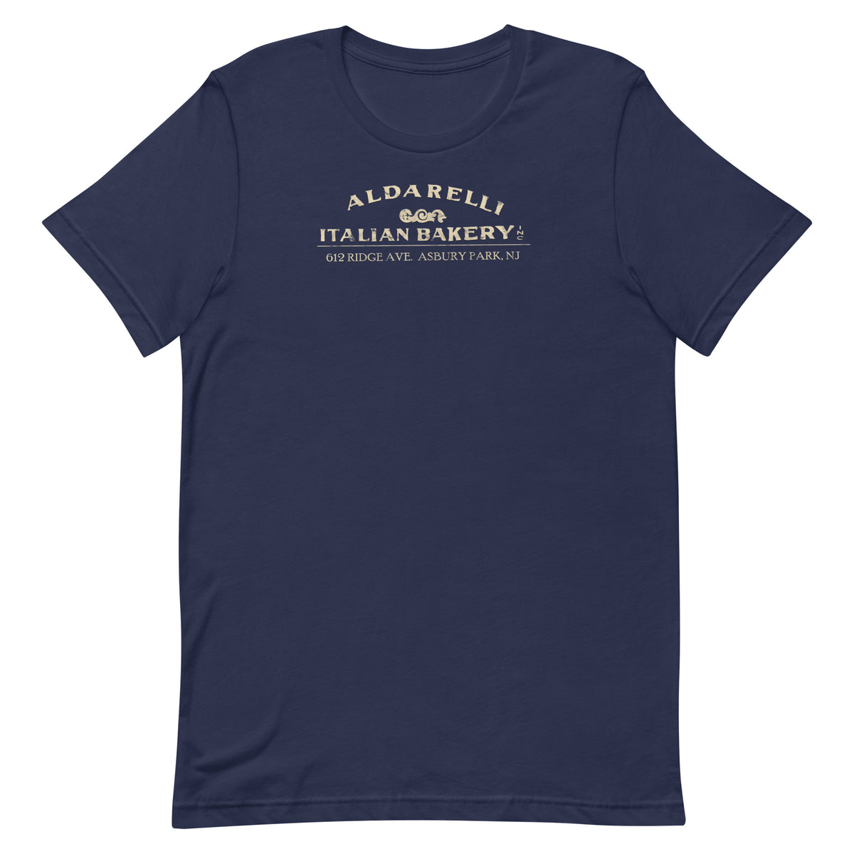 Aldarelli Italian Bakery - ASBURY PARK - Unisex t-shirt Navy