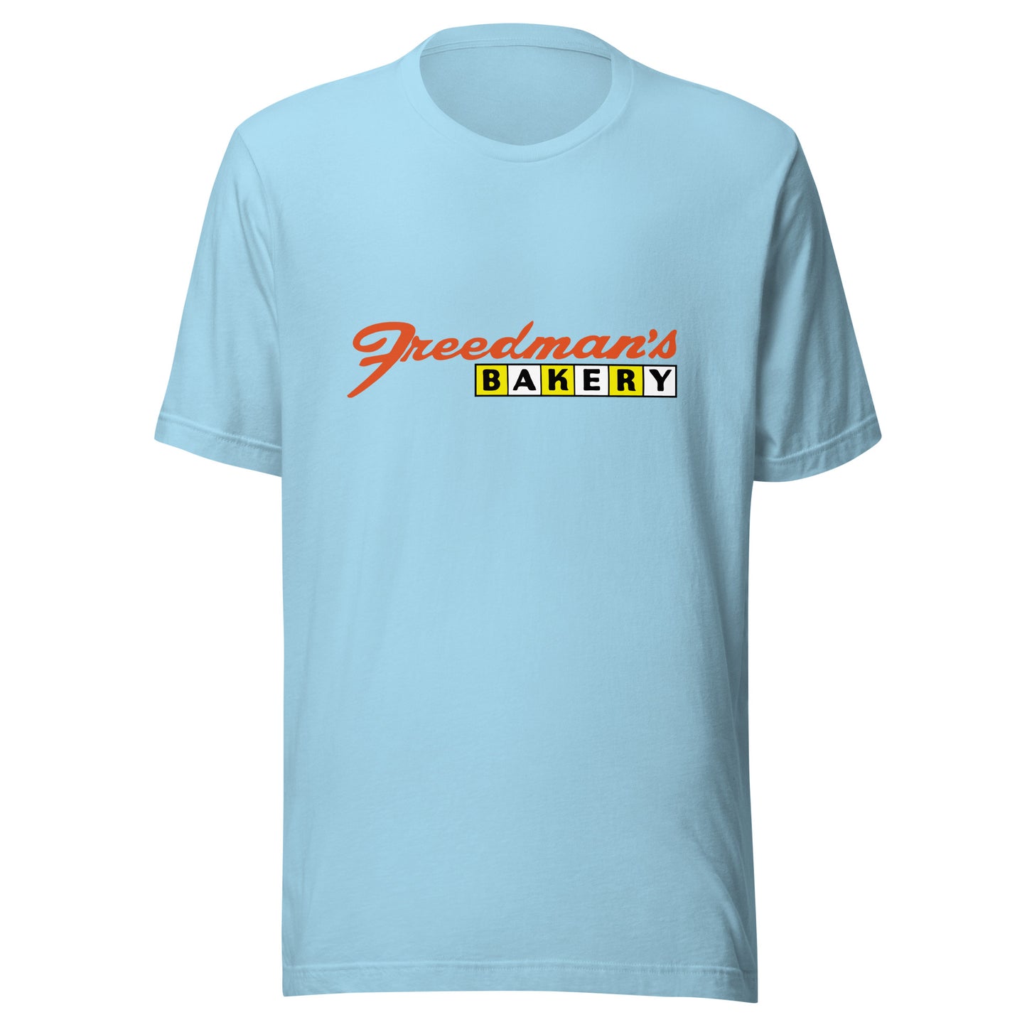 Freedman's Bakery - MULTIPLE LOCATIONS - Unisex t-shirt Ocean Blue