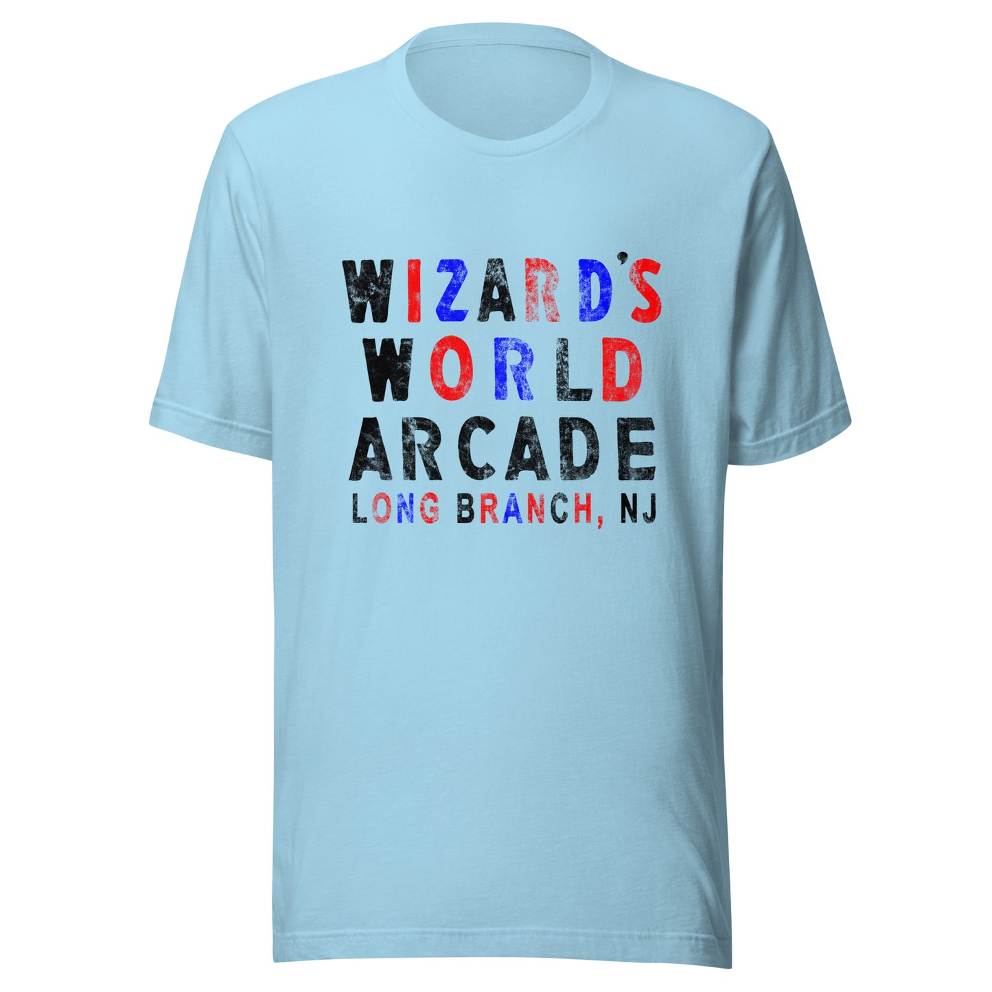 Wizard's World Arcade - LONG BRANCH - Unisex t-shirt Ocean Blue
