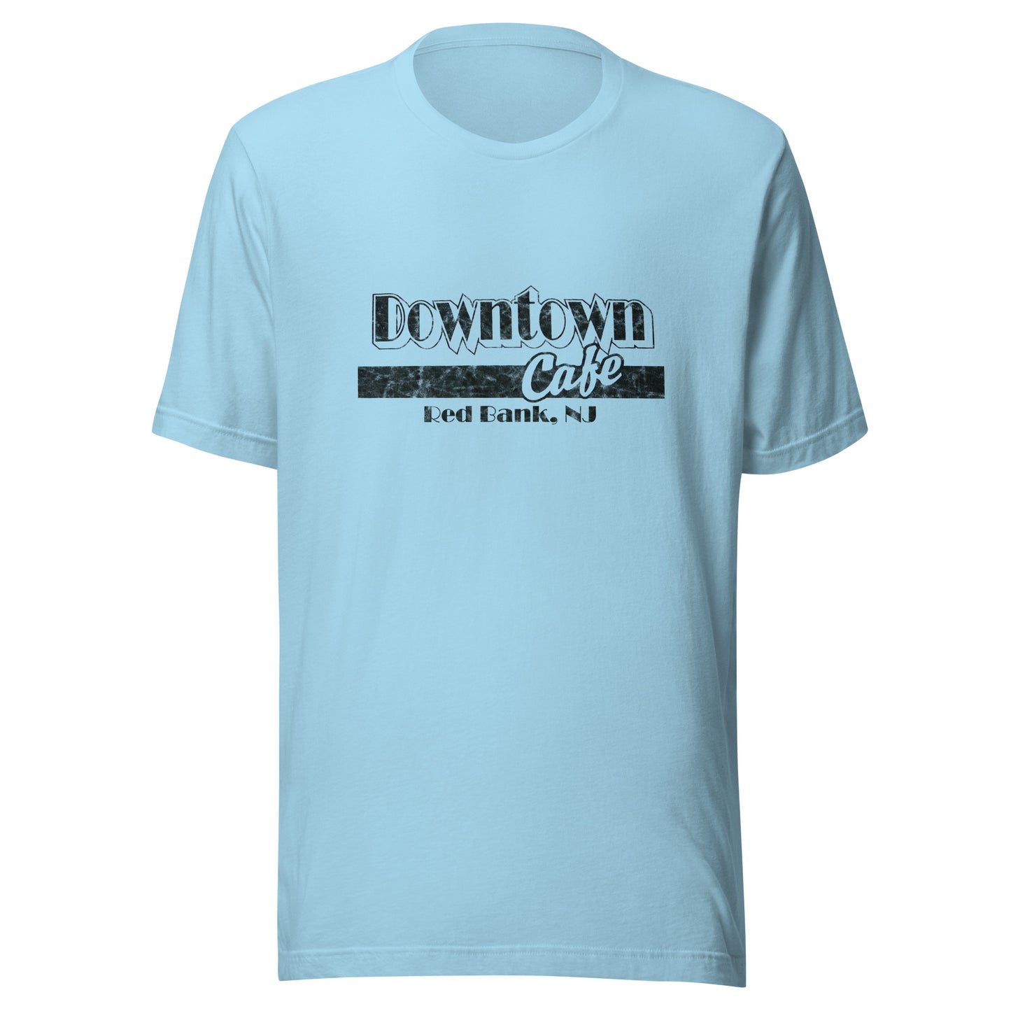 Downtown Cafe - RED BANK - Unisex t-shirt Ocean Blue