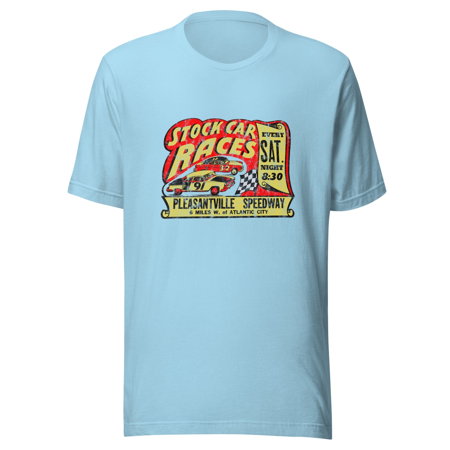 Pleasantville Speedway - PLEASANTVILLE - Unisex t-shirt Ocean Blue