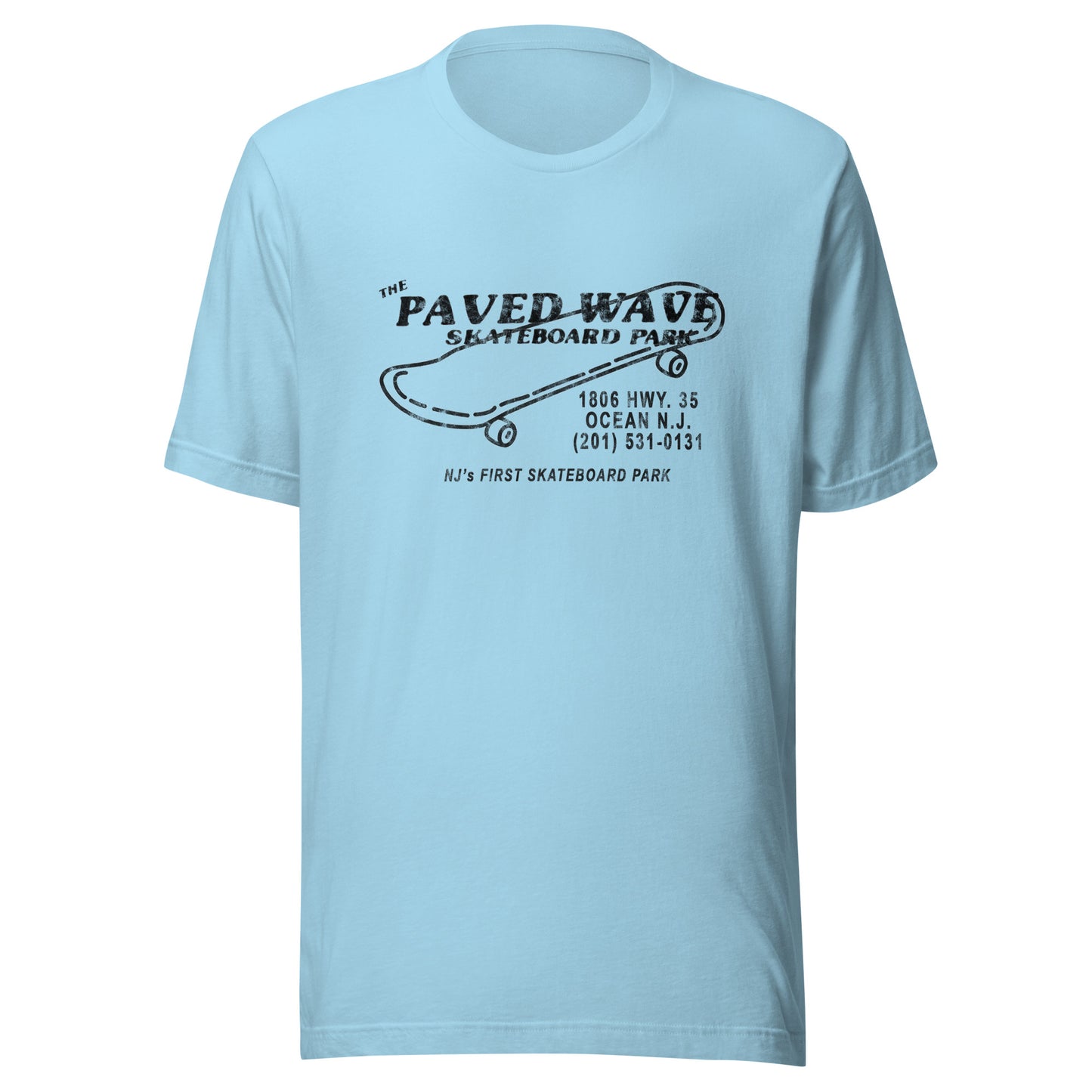 The Paved Wave - OCEAN - Unisex t-shirt Ocean Blue