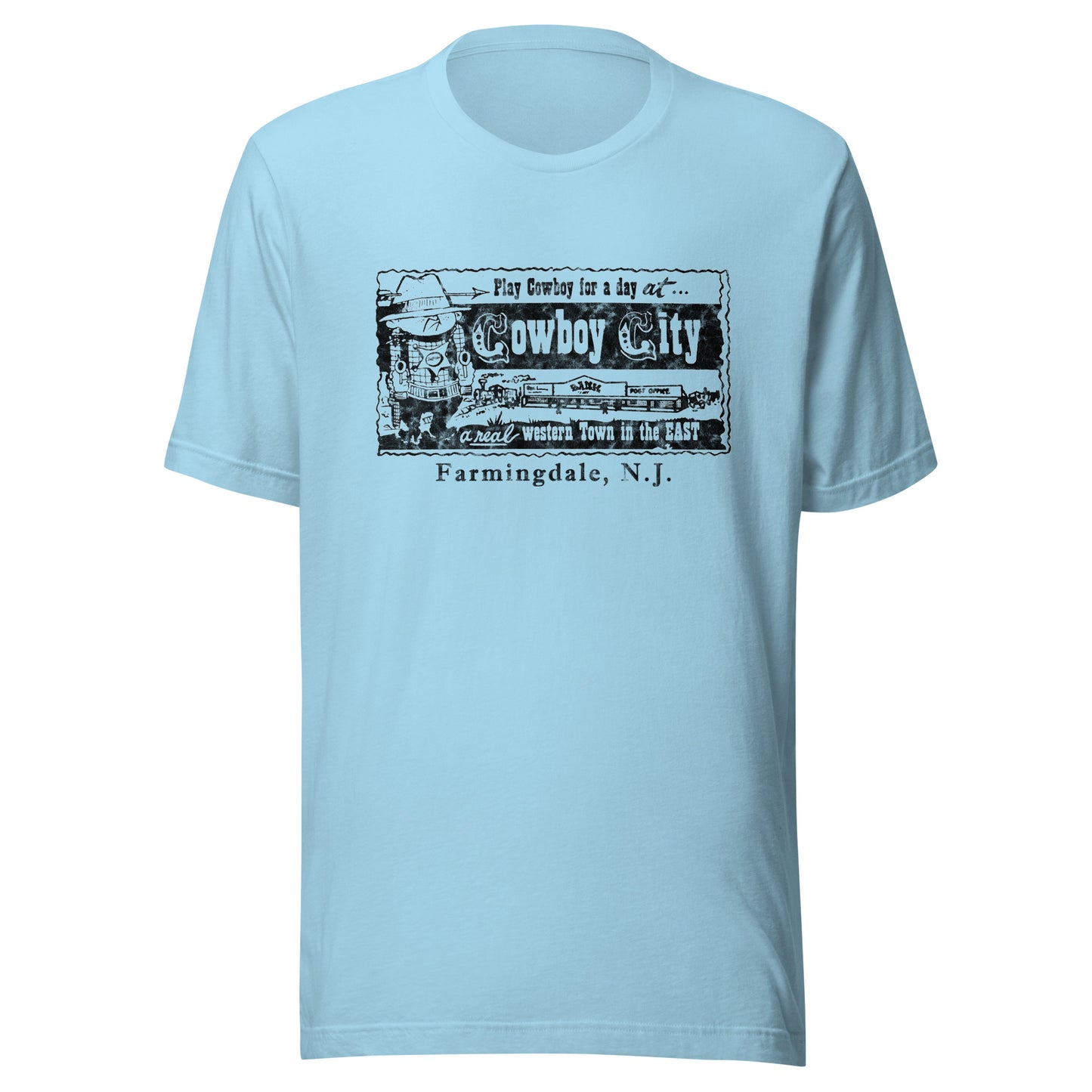 Cowboy City - FARMINGDALE - Unisex t-shirt Ocean Blue
