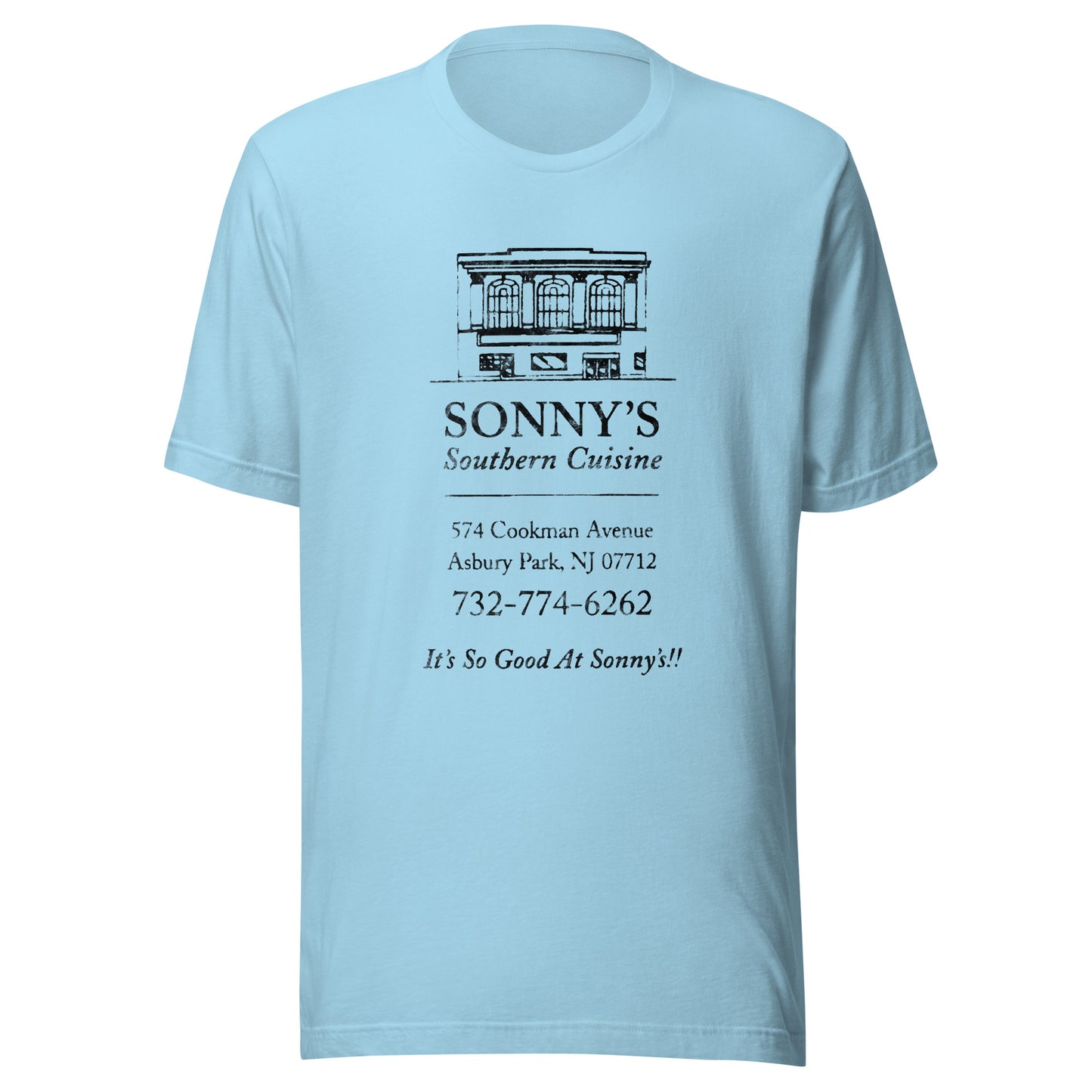 Sonny's Southern Cuisine - ASBURY PARK - Unisex t-shirt Ocean Blue