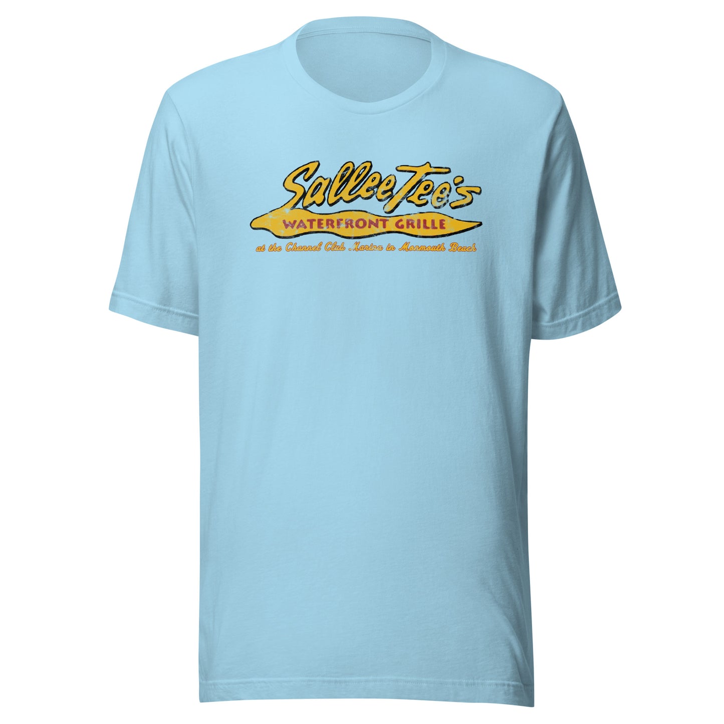 Sallee Tee's Waterfront Grill - MONMOUTH BEACH - Unisex t-shirt Ocean Blue