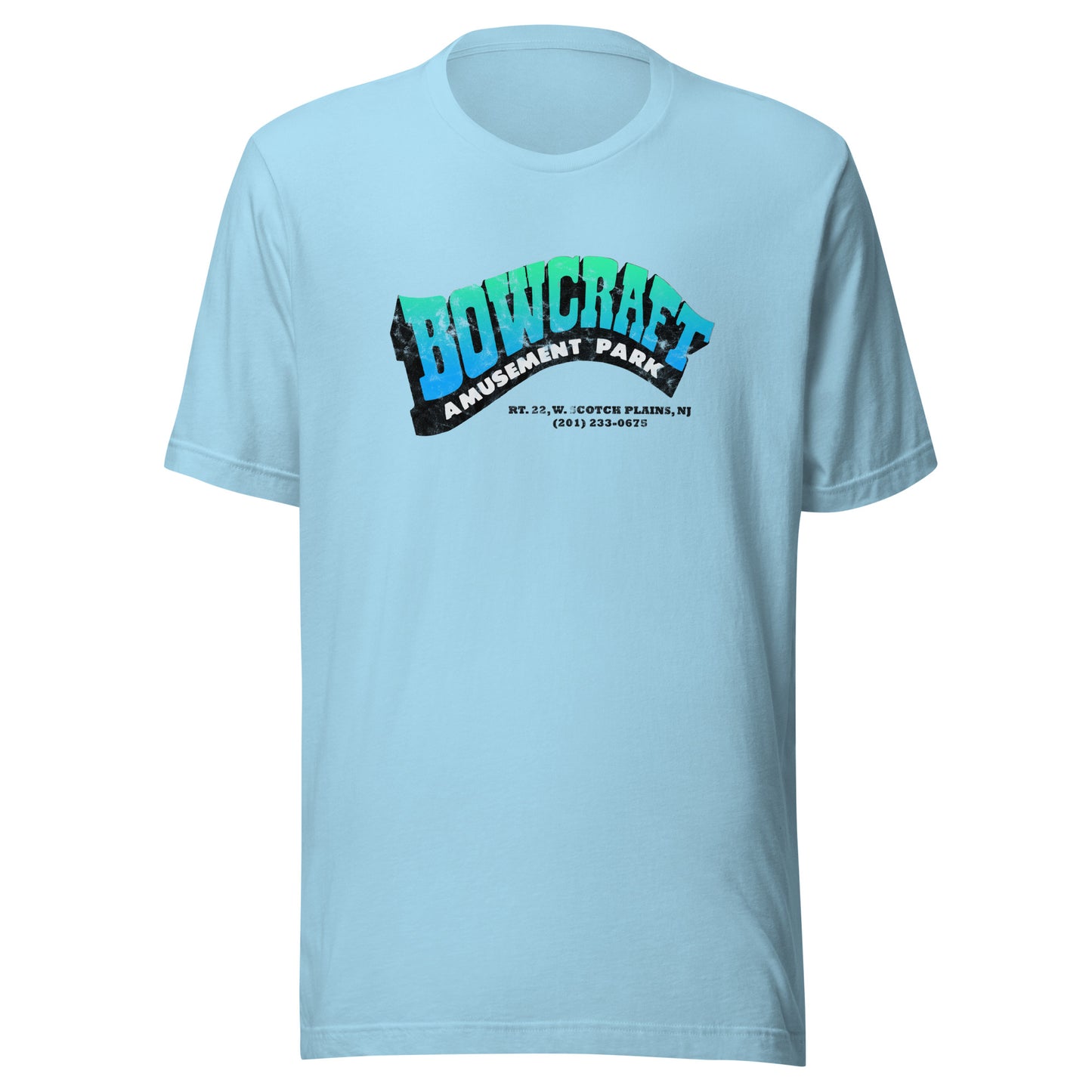 Bowcraft Amusement Park - SCOTCH PLAINS - Unisex t-shirt Ocean Blue