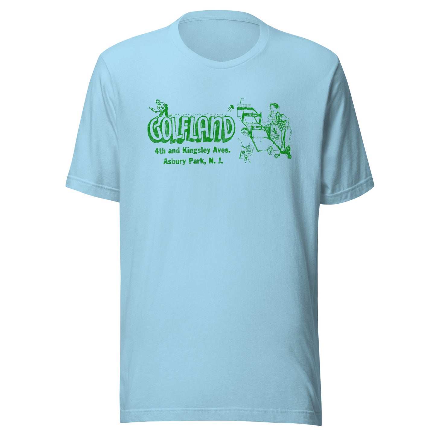 GOLFLAND - ASBURY PARK - Unisex t-shirt Ocean Blue