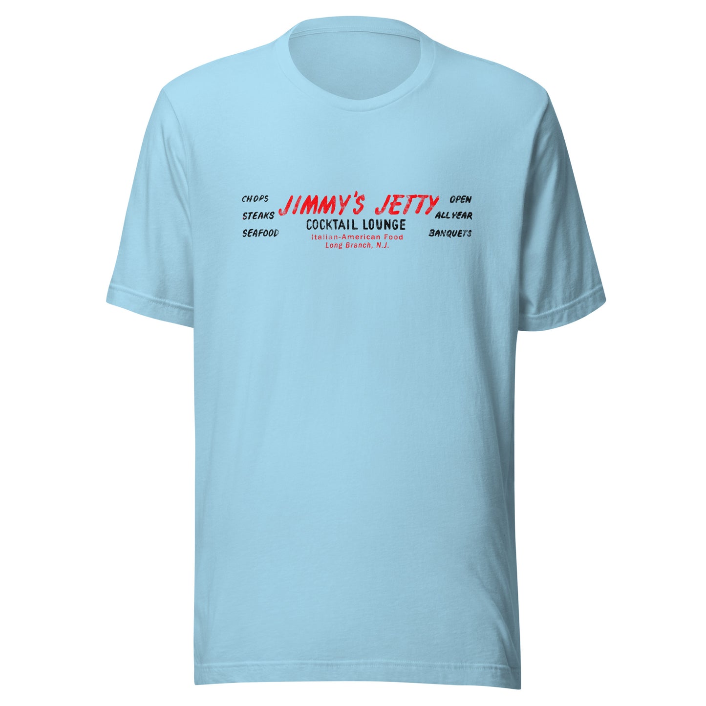 Jimmy's Jetty - LONG BRANCH - Unisex t-shirt Ocean Blue