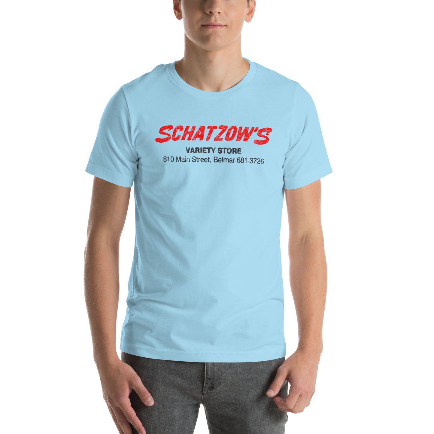 Schatzow's Variety Store - BELMAR - Unisex t-shirt Ocean Blue