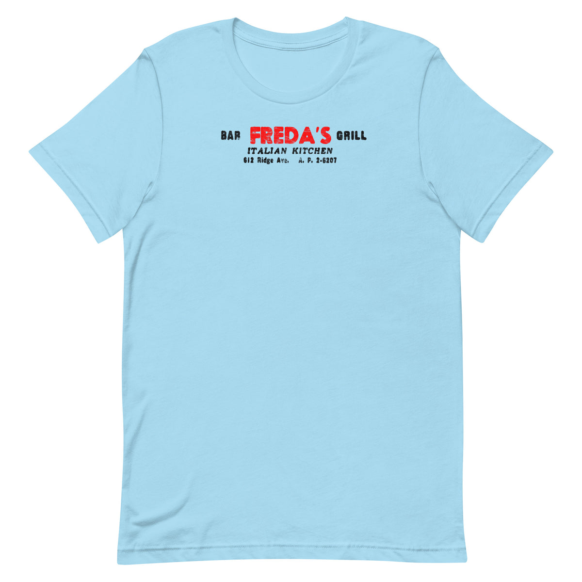 Freda's Italian Kitchen - ASBURY PARK - Unisex t-shirt Ocean Blue
