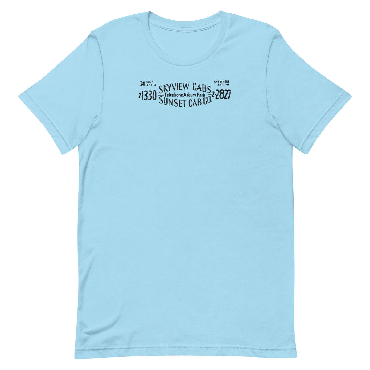 Skyview Cabs / Sunset Cab Co. - ASBURY PARK - Unisex t-shirt Ocean Blue