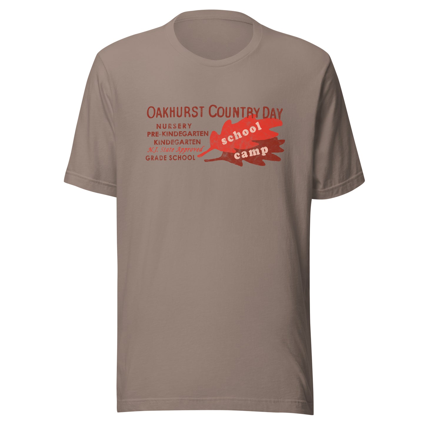 Oakhurst Country Day School / Camp - OCEAN - Unisex t-shirt Pebble