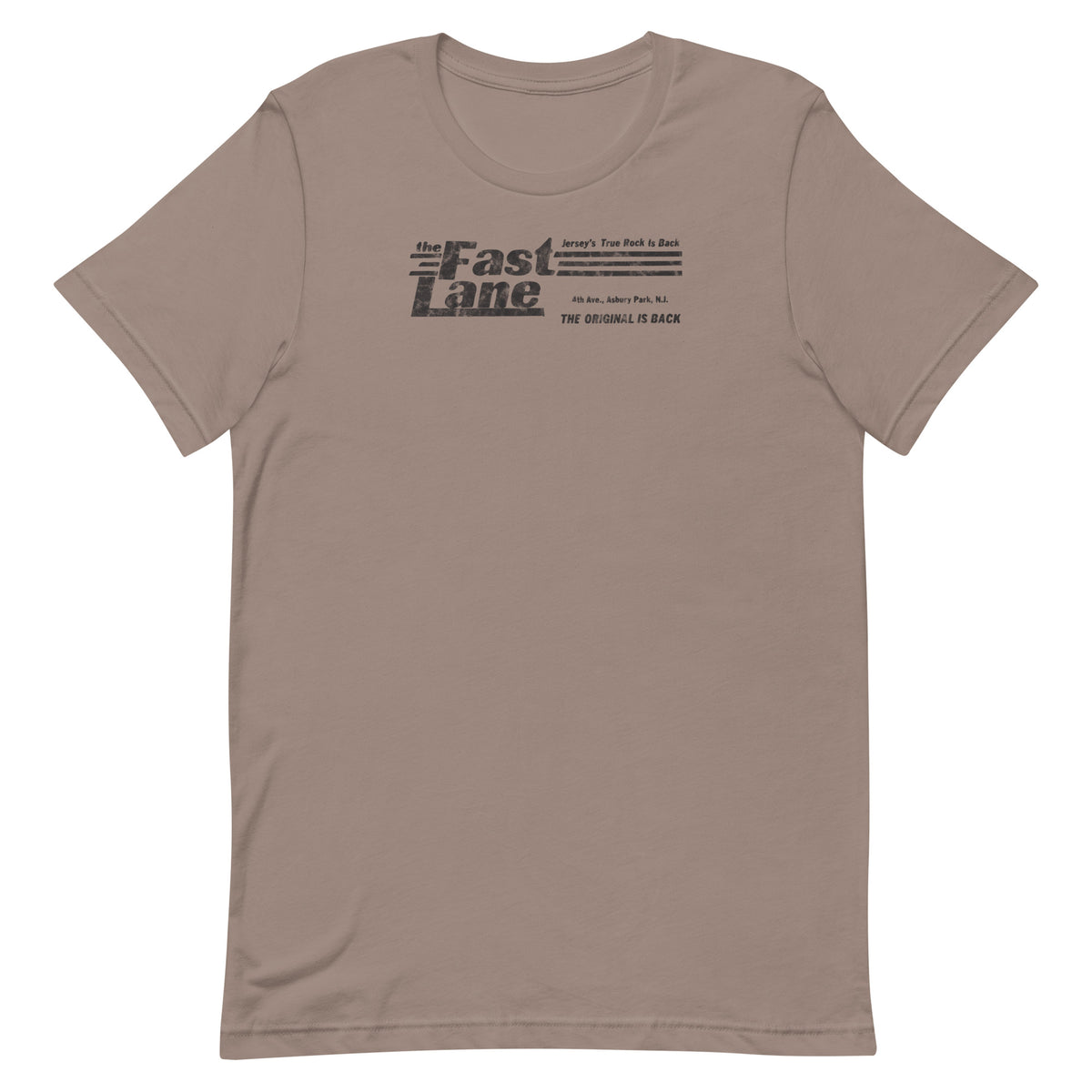 The Fast Lane (Black Logo) - ASBURY PARK - Unisex t-shirt Pebble
