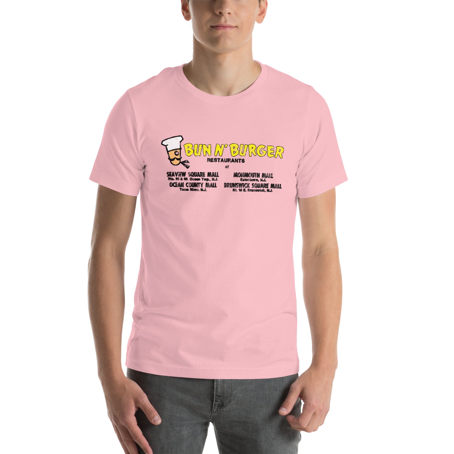 Bun N' Burger - EATONTOWN / OCEAN / TOMS RIVER - Unisex t-shirt Pink
