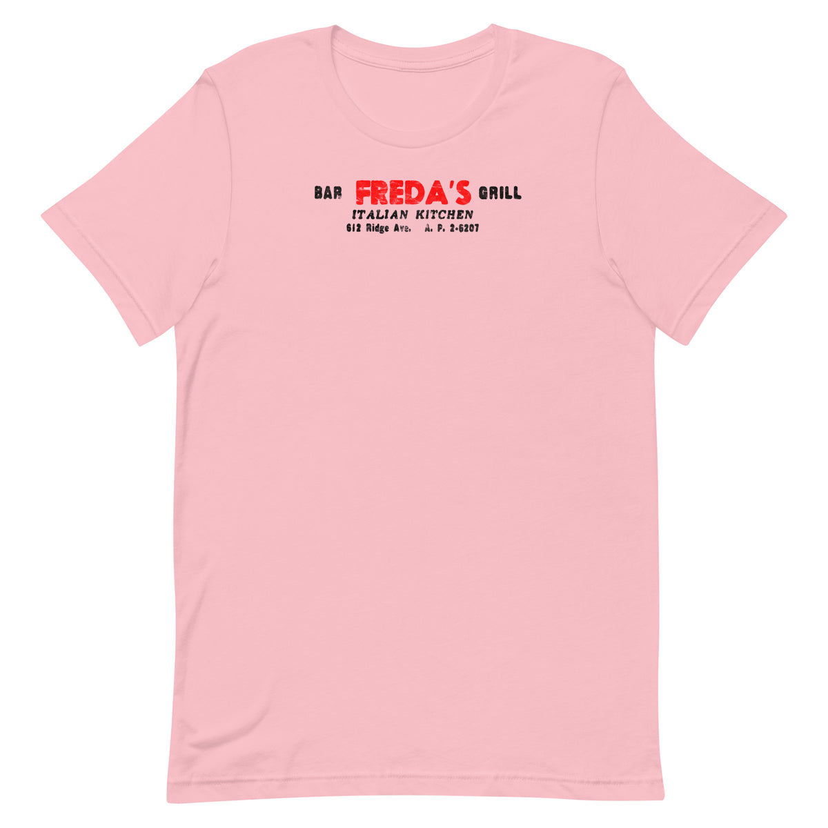Freda's Italian Kitchen - ASBURY PARK - Unisex t-shirt Pink