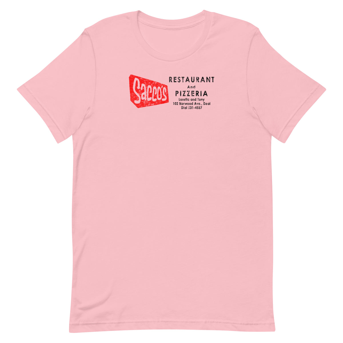 Sacco's Restaurant & Pizzaria - DEAL - Unisex t-shirt