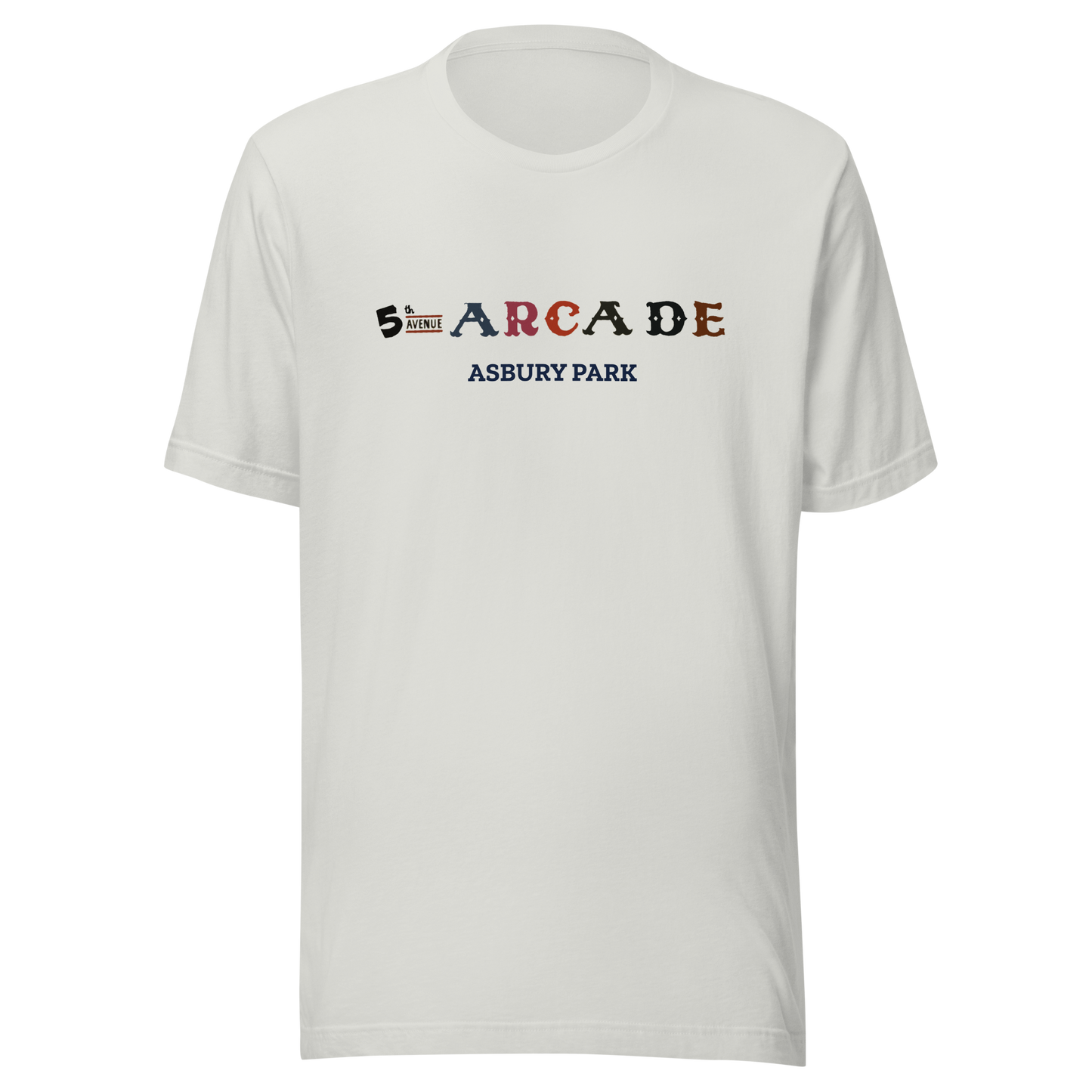 5th Avenue Arcade - ASBURY PARK - Unisex t-shirt Silver