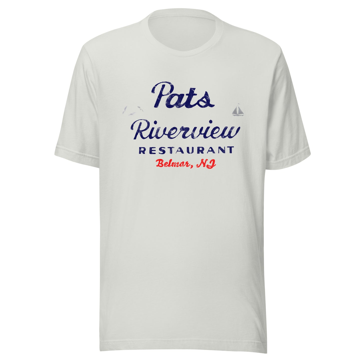 Pat's Riverview Diner - BELMAR - Unisex t-shirt Silver