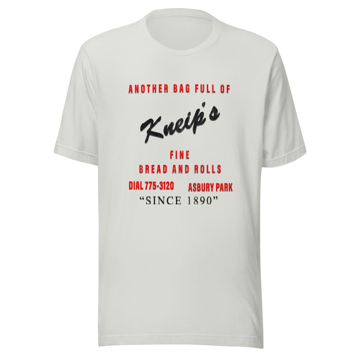 Kneip's Rolls - ASBURY PARK - Unisex t-shirt Silver