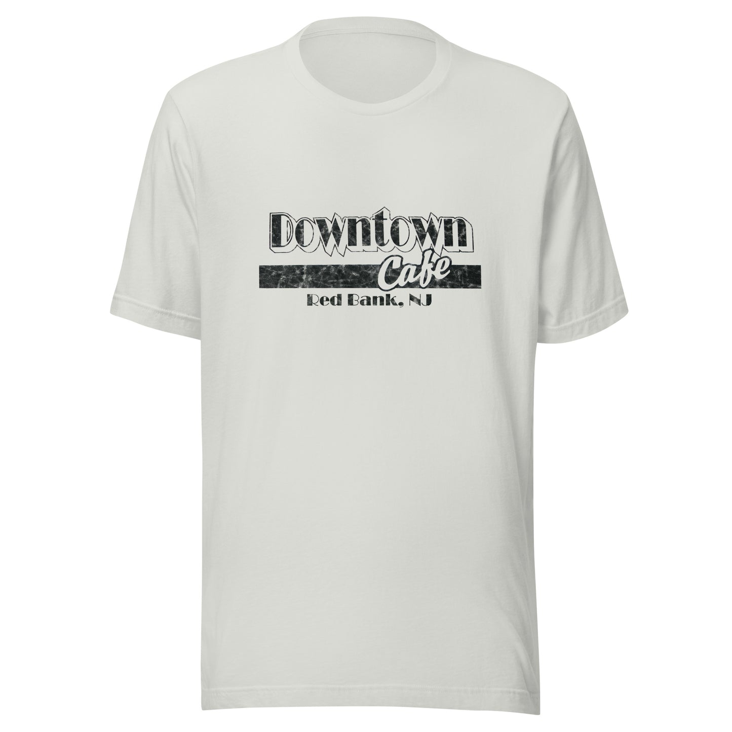 Downtown Cafe - RED BANK - Unisex t-shirt Silver