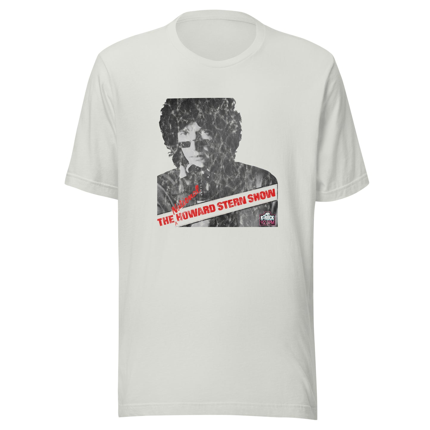 The National Howard Stern Show - HOWARD STERN / KROCK - Unisex t-shirt Silver