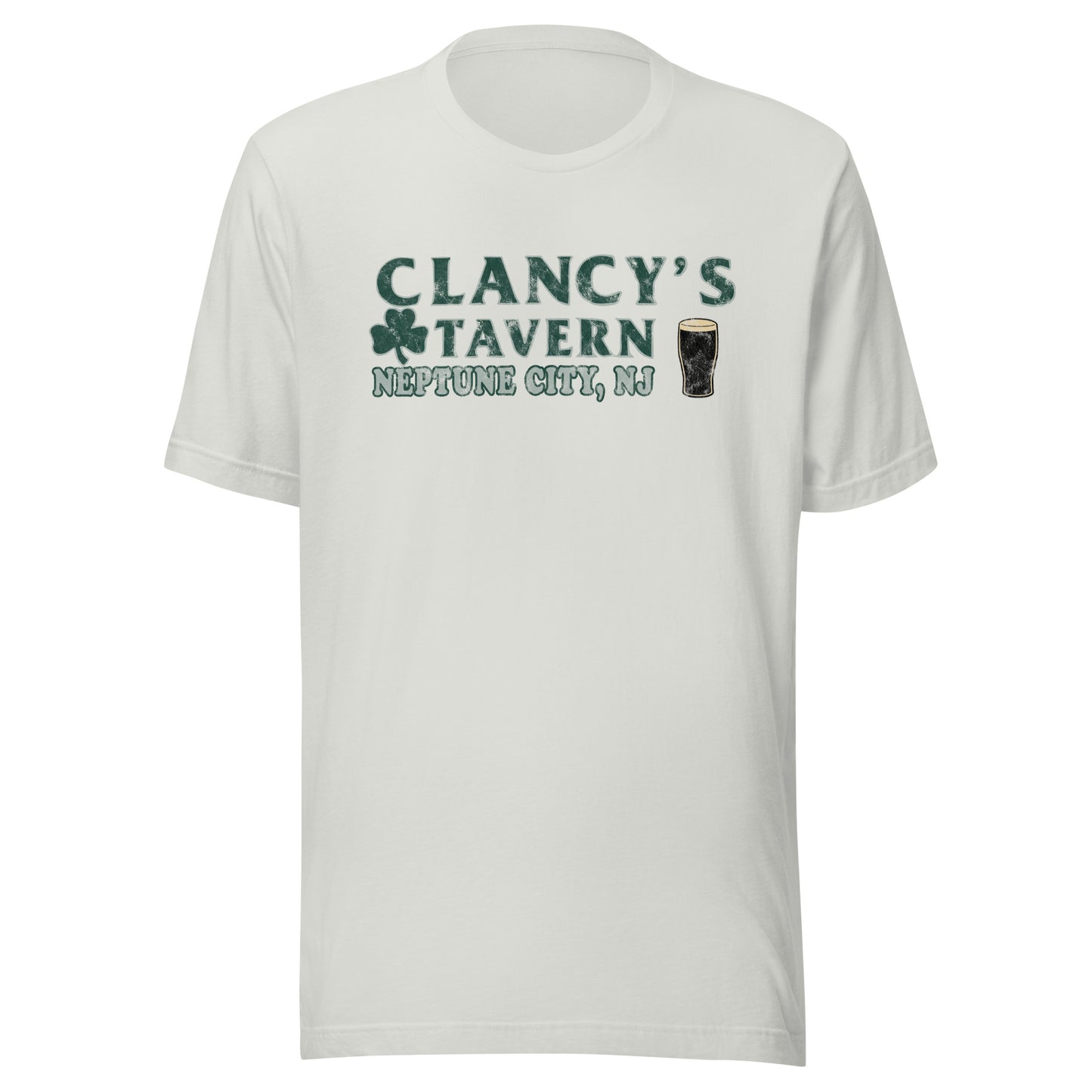 Clancy's Tavern - NEPTUNE CITY - Unisex t-shirt Silver