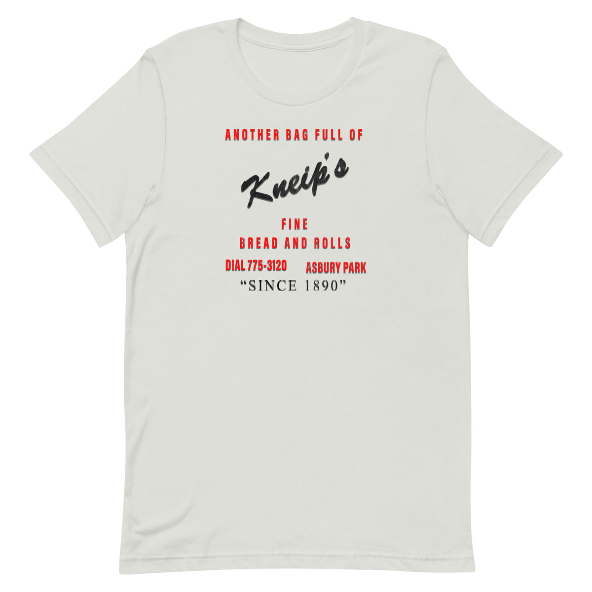 Kneip's Rolls - ASBURY PARK - Unisex t-shirt Silver