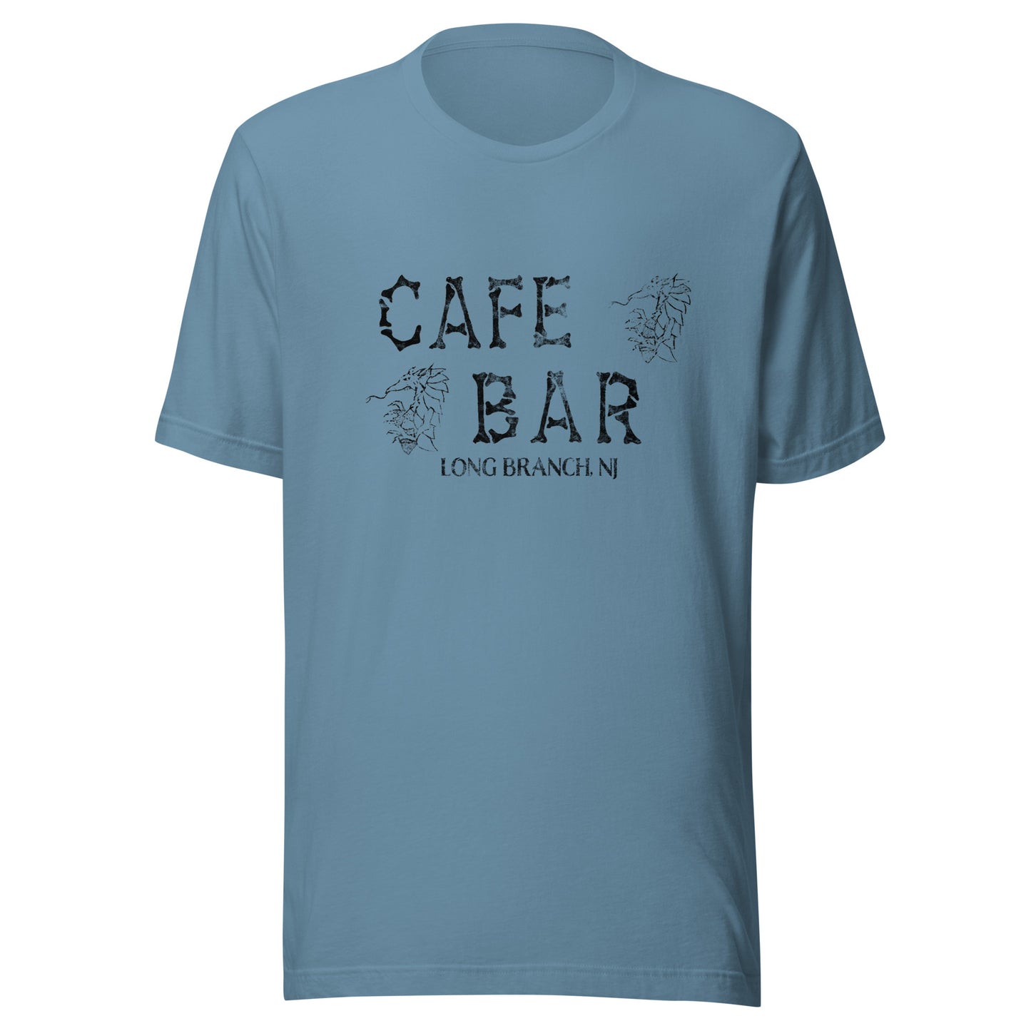 Cafe Bar - LONG BRANCH - Unisex t-shirt Steel Blue