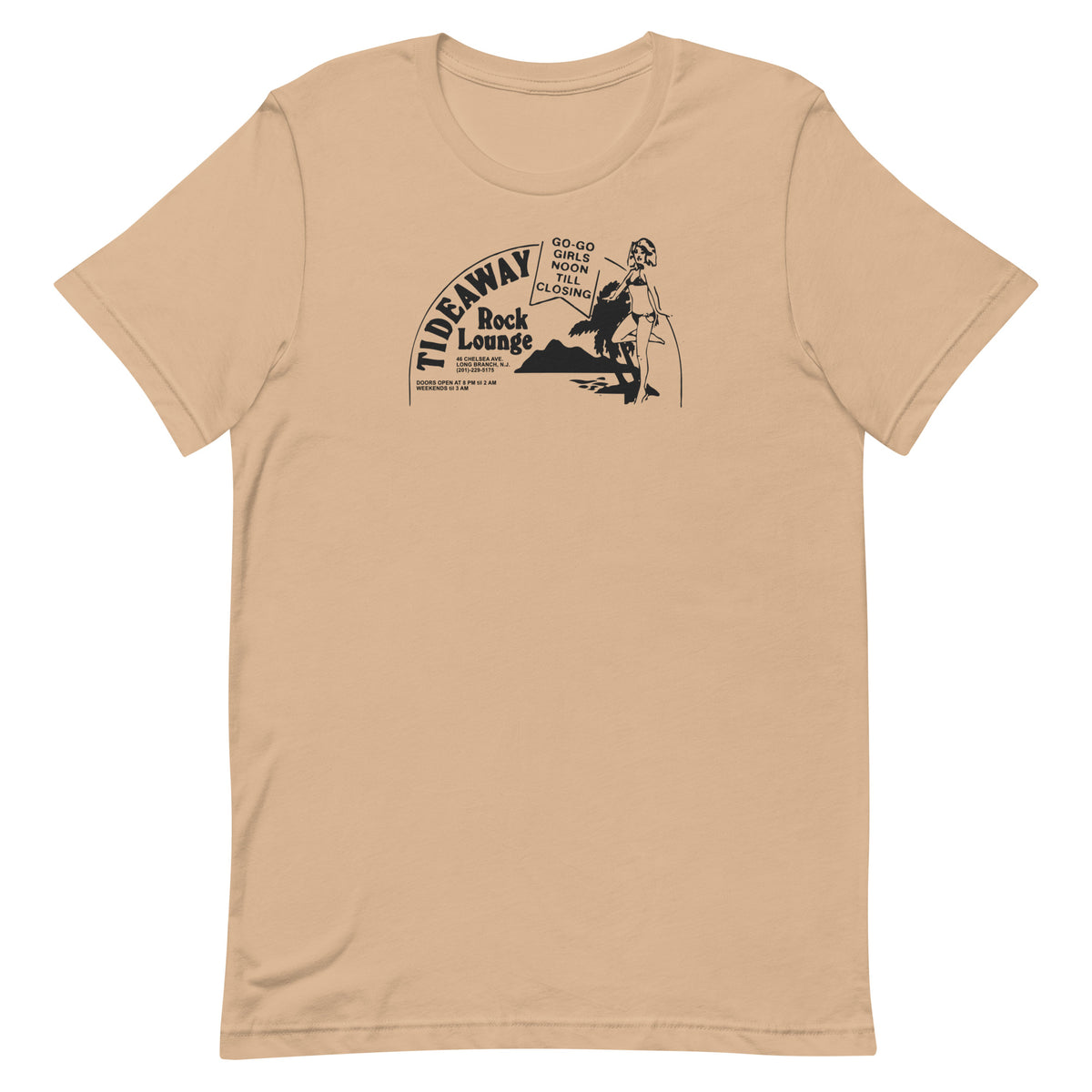 Tideaway Rock Lounge - LONG BRANCH - Short-Sleeve Unisex T-Shirt