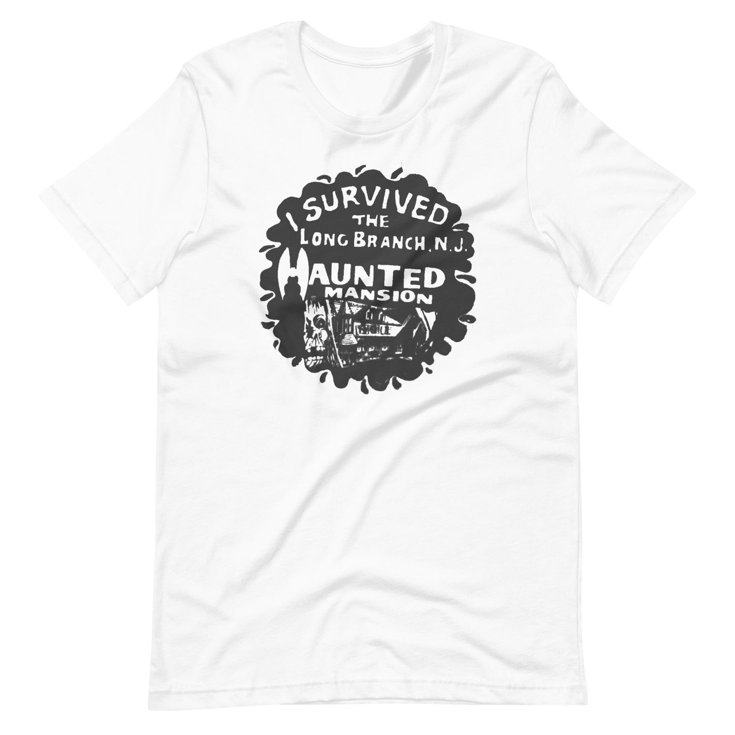 I Survived the Haunted Mansion - LONG BRANCH - Unisex t-shirt White