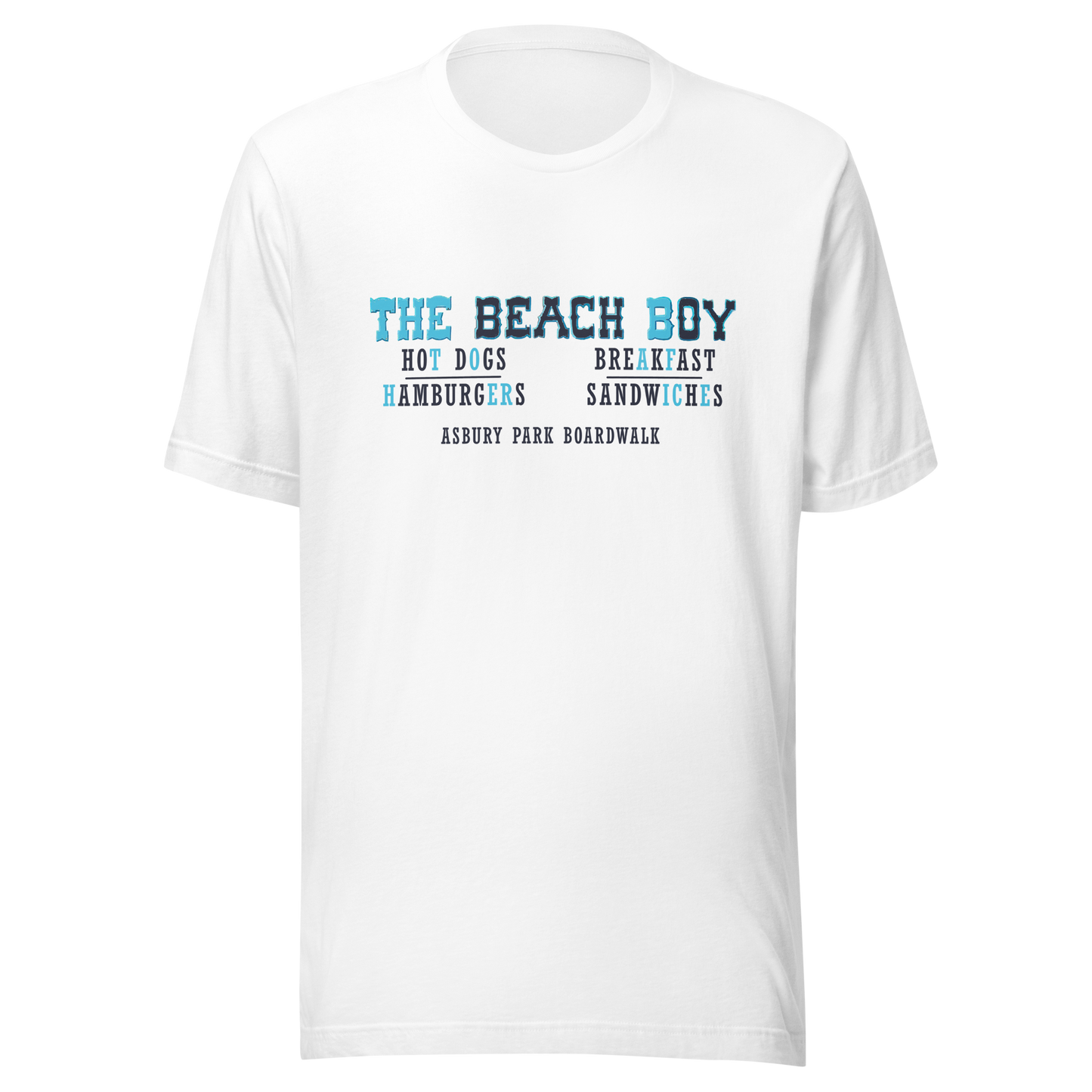 The Beach Boy - ASBURY PARK - Unisex t-shirt White