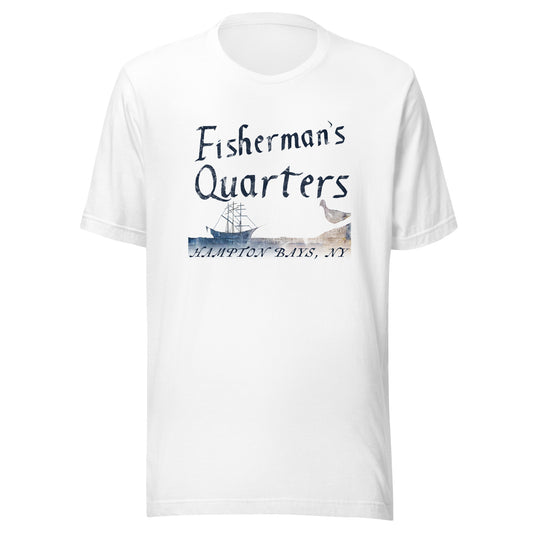 Fisherman's Quarters - HAMPTON BAYS, NY - Unisex t-shirt White
