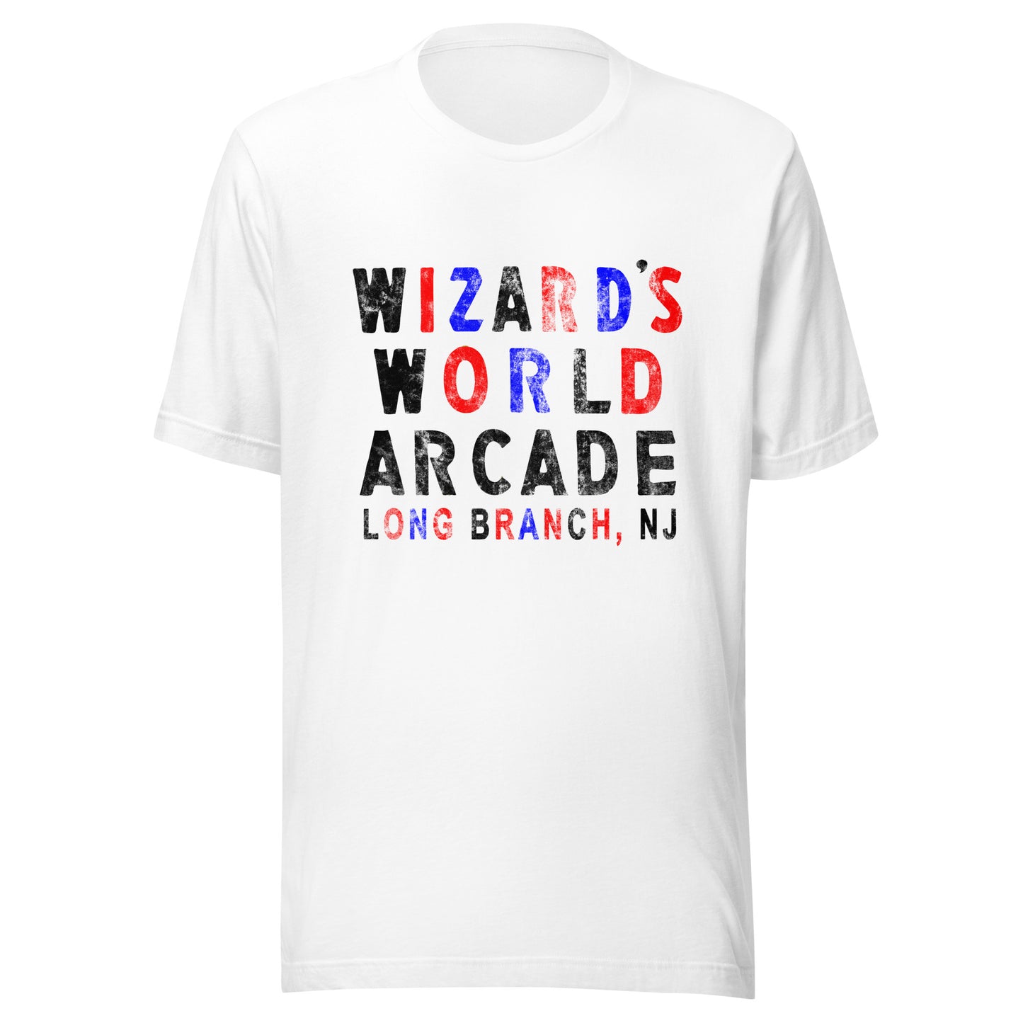 Wizard's World Arcade - LONG BRANCH - Unisex t-shirt White