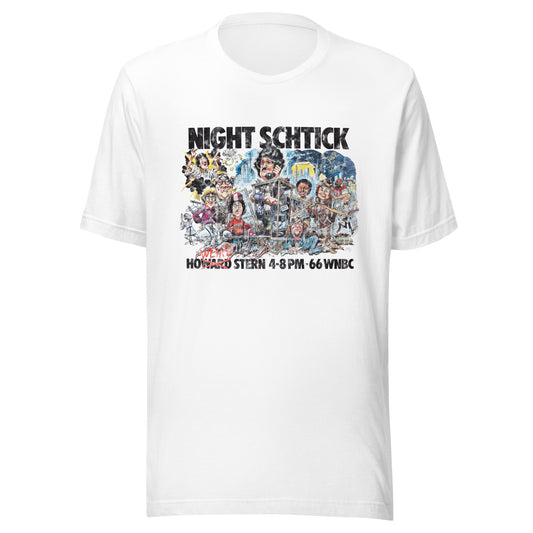 Night Schtick - HOWARD STERN / WNBC - Unisex t-shirt White