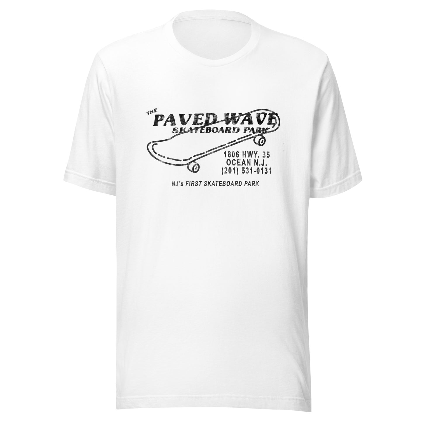 The Paved Wave - OCEAN - Unisex t-shirt White