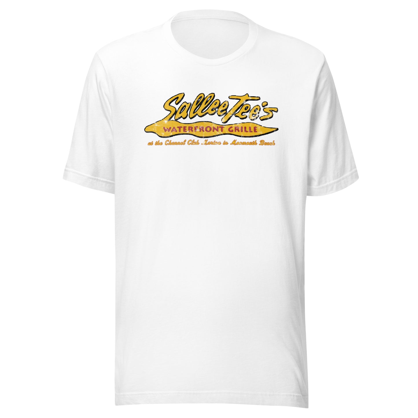 Sallee Tee's Waterfront Grill - MONMOUTH BEACH - Unisex t-shirt White