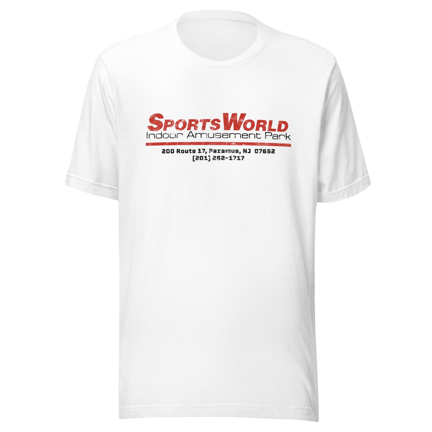 SportsWorld Indoor Amusement Park - PARAMUS - Unisex t-shirt White