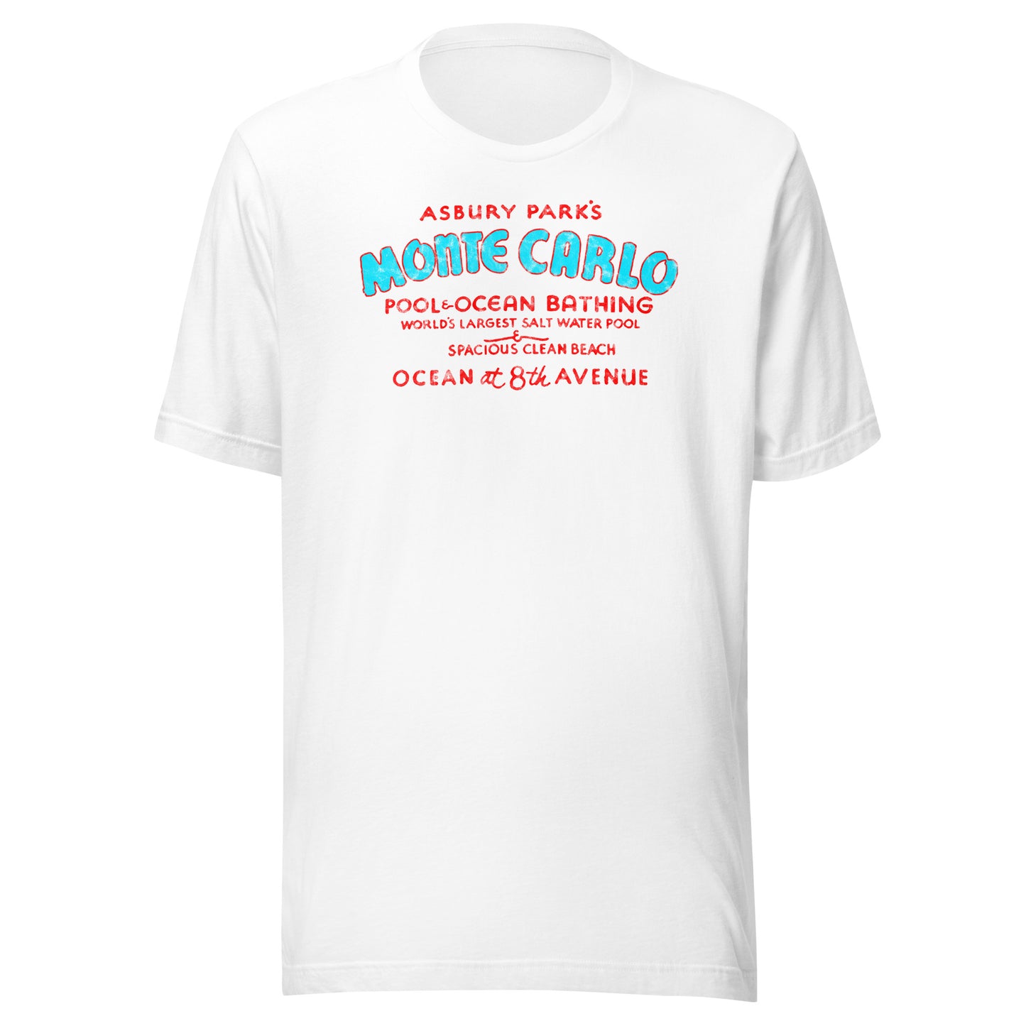 Monte Carlo Pool - ASBURY PARK - Unisex t-shirt White