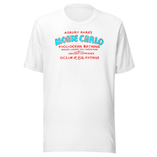Monte Carlo Pool - ASBURY PARK - Unisex t-shirt White