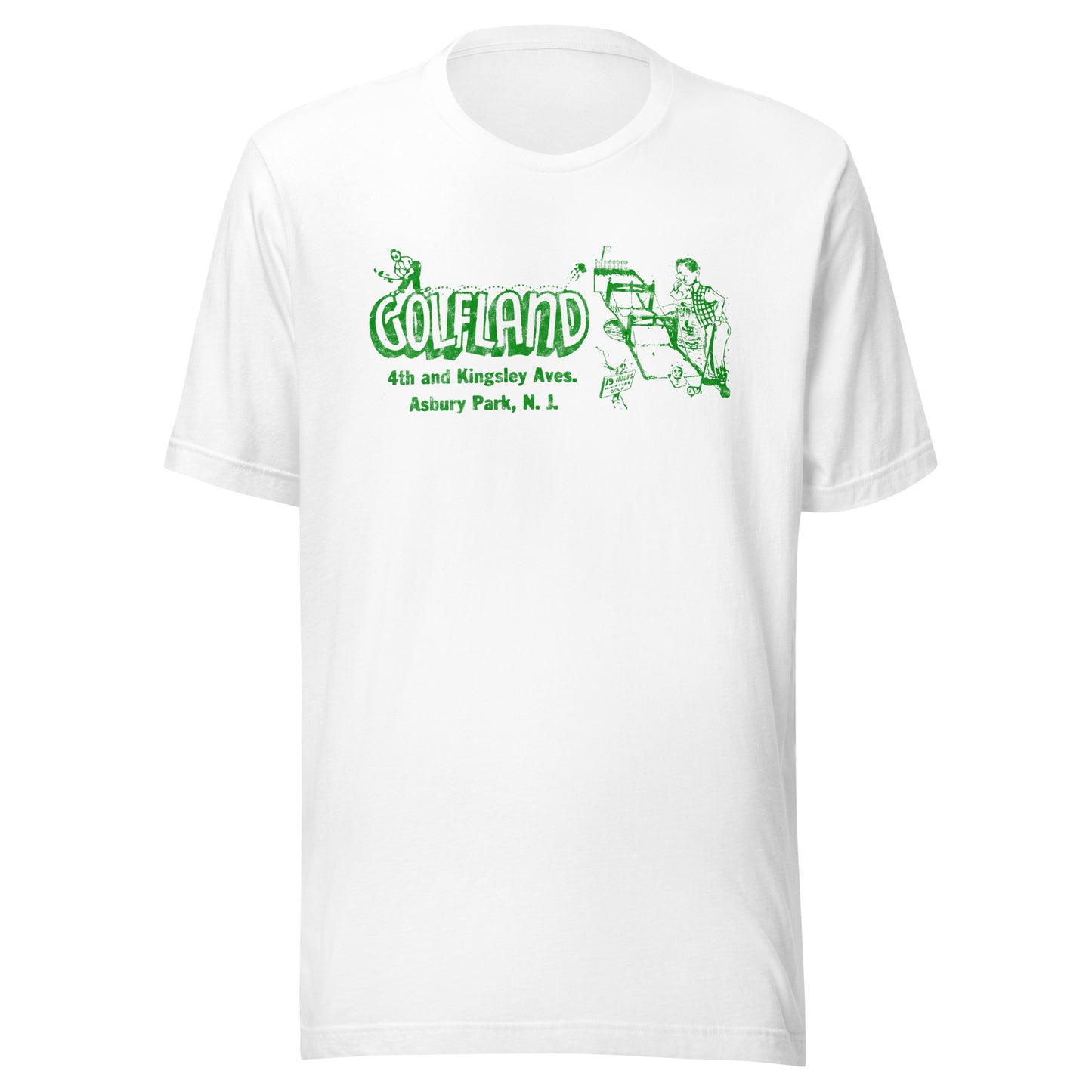 GOLFLAND - ASBURY PARK - Unisex t-shirt White