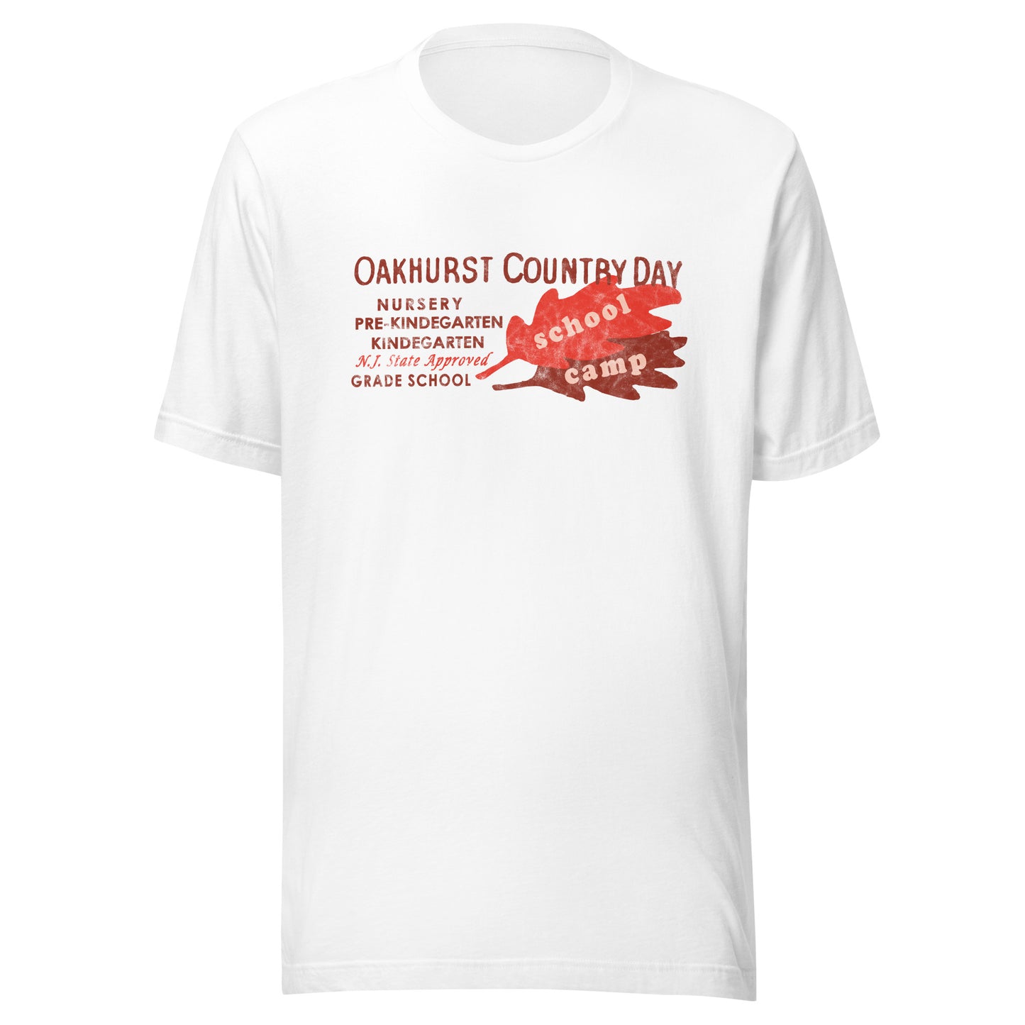 Oakhurst Country Day School / Camp - OCEAN - Unisex t-shirt White