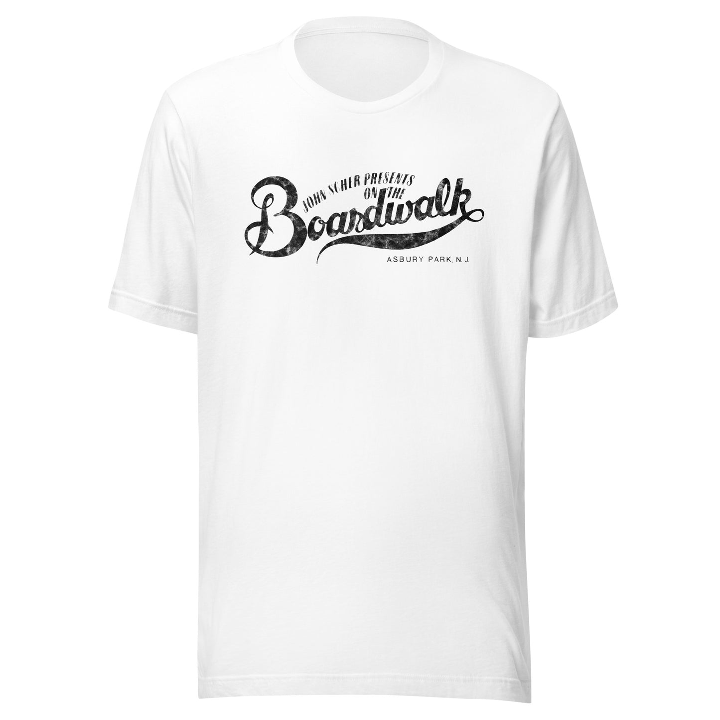 John Scher Presents "On The Boardwalk" - ASBURY PARK - Unisex t-shirt White